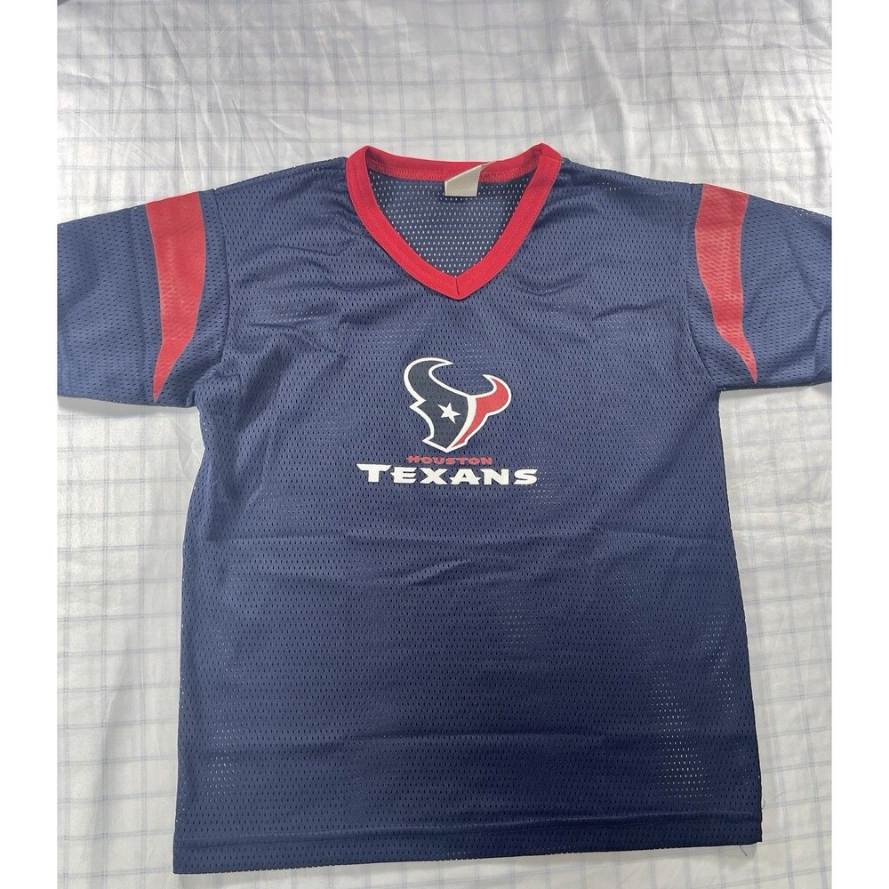 Houston Texans NFL Mesh Jersey - Franklin - Size Medium - Navy Blue/Red